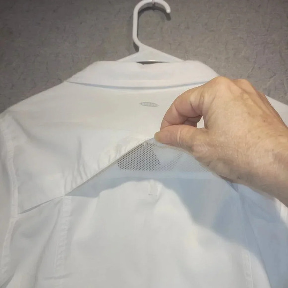 Reel Legends Saltwater Vented Fishing Shirt Cool White Long Sleeve Size  Large - Picture 10 of 13